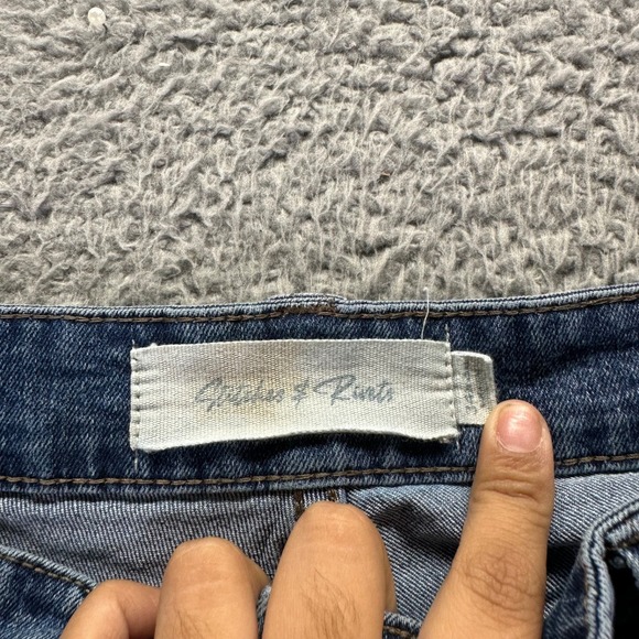 Stitches & Rivets Jeans Mens 34x30 Blue Medium Wash Cotton Stretch Straight Fit - Picture 3 of 10